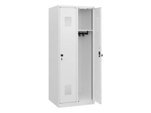 schoollocker,HxBxD 1530x600x500mm,2vak,vak B 300mm,draaigrendel