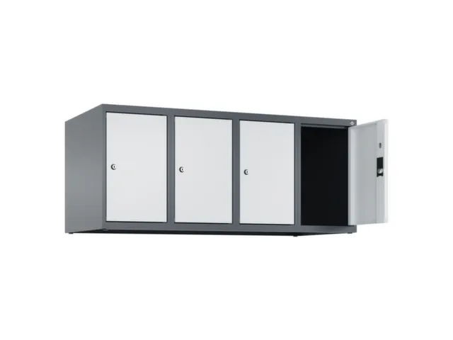 opzetkast,v. locker,4vak.,vak B 300mm,HxBxD 500x1200x500mm,vleugeldeur