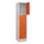lockerkast,HxBxD 1950x400x500mm,1x3vakken,vak B 400mm,cil.-slot,sokkel