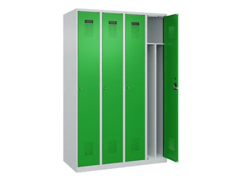 locker voor scheiding van kleding,HxBxD 1850x1200x500mm,4vak