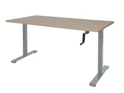 Dextro Slinger Bureau Zit-sta T-poot 160x80 Hav/kers 25mm Alu