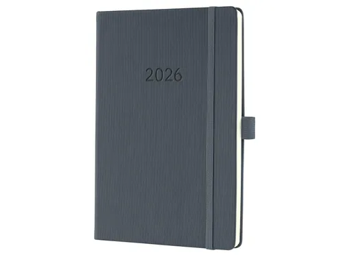 Weekagenda Conceptum A5 2026 (NL/FR/EN/DU) dark Grey Hardcover