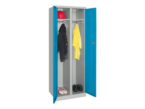 kleding-/wasgoedkast,HxBxD 1800x600x500mm,RAL7035,front RAL5012