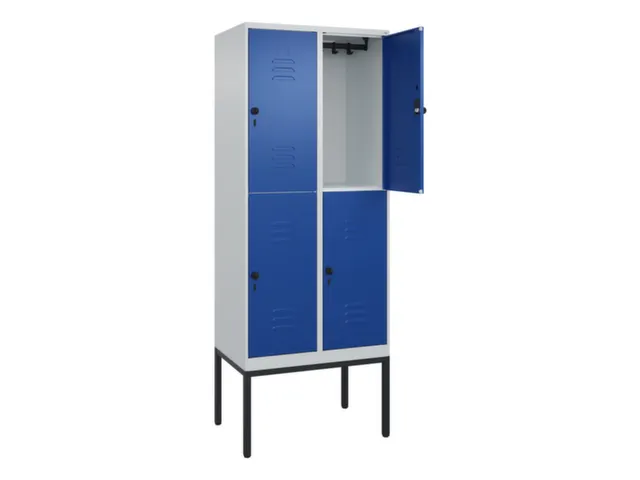 dubbeldekse locker,HxBxD 2120x800x500mm,2x2vak.,vak B 400mm