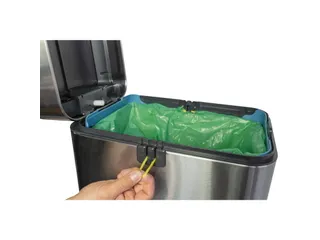 9504094 Afvalbak +voetpedaal MAULwing 40L edelstaal 45.6x27.7x66.7cm - 5