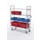 etagewagen,draagverm. 200kg,4etage(s),laadvl. LxB 750x425mm,houtetage