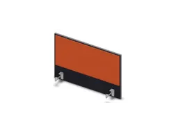 opzetpaneel bureau aanbouw zijkant CC-zwart BN3012-oranje 800mm