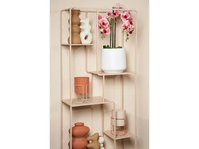 Kunstplant Mica Phalaenopsis orchidee roze in plastic pot 79x51cm