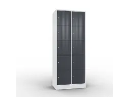 lockerkast cil.slot 1950x770x540mm 2x5 vakken RAL7035 front RAL7021