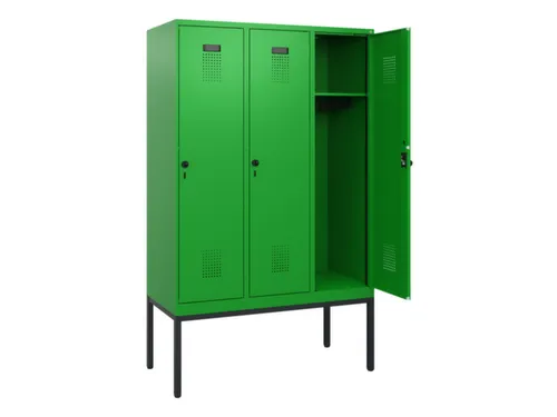 schoollocker,HxBxD 1950x1200x500mm,3vak,vak B 400mm,draaigrendel