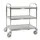 RVS etagewagen,draagverm. 100kg,3etage(s),laadvl. LxB 825x500mm