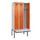locker met bank,voor scheiding van kleding,HxBxD 2120x900x815mm,3vak