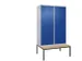 locker voor scheiding van kleding,HxBxD 2120x1200x815mm,4vak