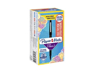 Fineliner Paper Mate Flair Original medium zwart valuepack à 36 stuks - 1