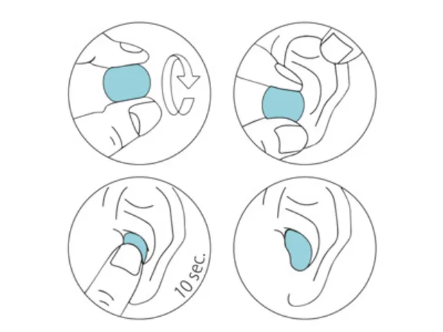 Stopz bouchons d'oreilles Silicone Aqua, imperméable, bleu, blister d