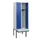 locker met bank,HxBxD 1950x600x815mm,2vak,vak B 300mm,cilinderslot
