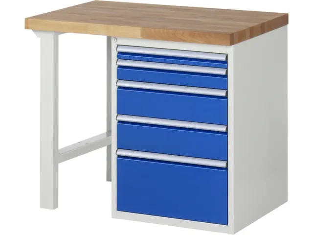 werkbank,HxBxD 890x1000x700mm,beukblad,draagverm. 750kg