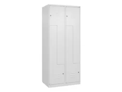 Z-garderobekast,HxBxD 1850x800x500mm,vak B 200/400mm,cil.-slot