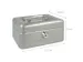 Coffret à monnaie westcott 152x120x79mm argent, insert en plastique a