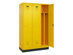 locker voor scheiding van kleding,HxBxD 1950x1200x500mm,3vak