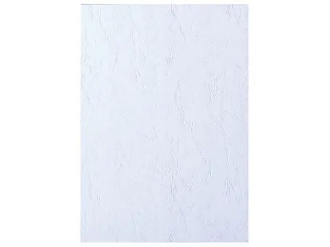 Voorblad Karton Gbc A4 Lederlook Wit 250 Gram