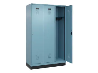 locker,HxBxD 1950x1200x500mm,3vak,vak B 400mm,cil.-slot,sokkel - 2