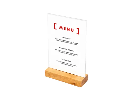 Houten Menuhouder T Tafeldisplay A5 Portret