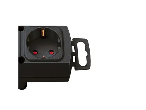 Stekkerdoos Brennenstuhl Comfort Plus 4vdg incl platte stekker 2m zw