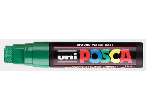Verfstift Posca PC17K Extra Brede punt 15mm rechthoek donkergroen