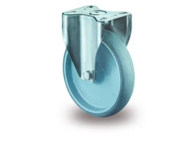 Roulette Fixe Force 140 Kg Pneumatique Thermopl. Jante En Plastique