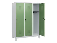 schoollocker,HxBxD 1630x1200x500mm,3vak,vak B 400mm,draaigrendel