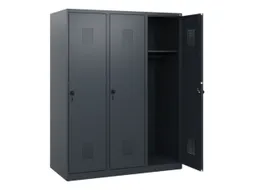 schoollocker,HxBxD 1530x1200x500mm,3vak,vak B 400mm,draaigrendel