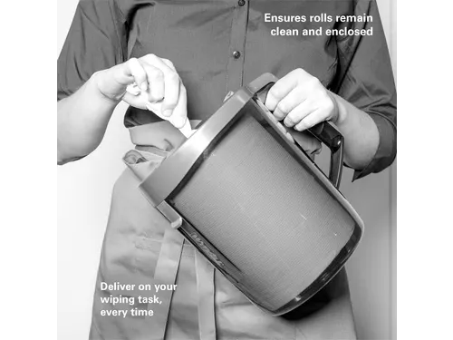 Poetsroldispenser WypAll reach centerfeed zwart 6221