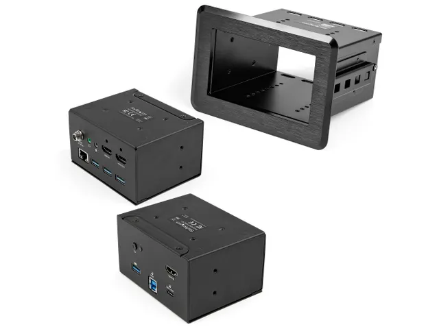 Vergadertafel docking station en aansluitdoos 4K