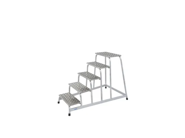 Marchepied Industriel Aluminium H 1 0M 5Marches Plateforme Incluse