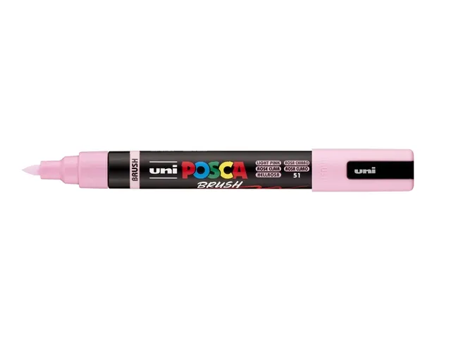 Paintmarker Uni POSCA PC-5BR brushpunt M lichtroze