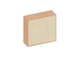 Schuifdeurkast 1150x1200x430mm Romp Beuken Decor Front Esdoorn - 1