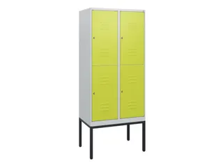 dubbeldekse locker,HxBxD 1950x800x500mm,2x2vak.,vak B 400mm - 1