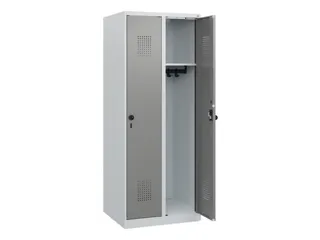 schoollocker,HxBxD 1530x600x500mm,2vak,vak B 300mm,draaigrendel - 1