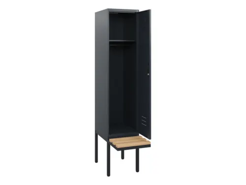 locker met bank,HxBxD 1950x400x815mm,1vak,vak B 400mm,cil.-slot