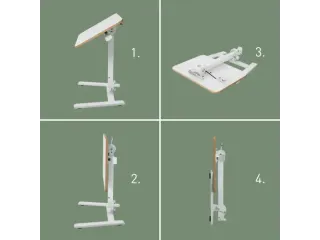 Zit-Sta bureau Leitz ergo compact inklapbaar 460x740x650mm wit - 3