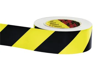 Signaleringslinten Pe Zelfklevend Niet Reflecterend Rechts Geel/zwart - 1