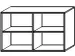 rayonnage de bureau,HxlxP 720x1200x430mm,finition corps érable