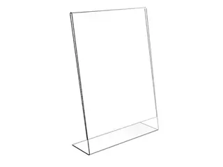 Folderstandaard A5 Staand Acryl L-Voet - 2