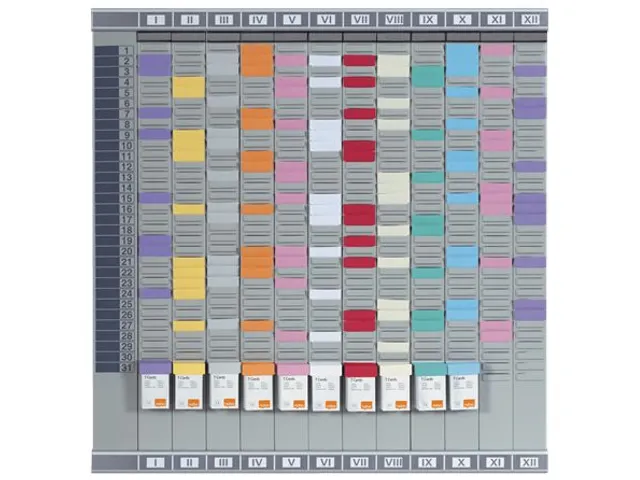 Planbord Nobo Jaar/maand 12 Panelen Met 32 Sleuven