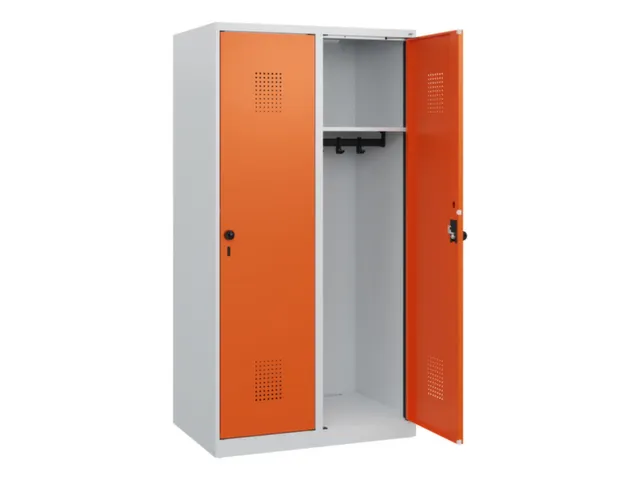 schoollocker,HxBxD 1530x800x500mm,2vak,vak B 400mm,draaigrendel