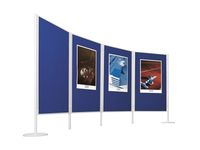 Dubbelzijdig textielbord voor Legaline PROFESSIONAL blauw 120x150 cm