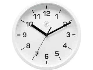 wandklok NXT diameter 20cm kunststof wit, witte wijzerplaat - 1