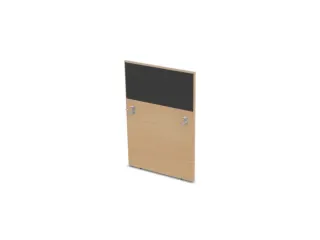 baliepaneel bureau aanbouw rechts NE-esdoorn BN8010-antraciet 800mm - 1