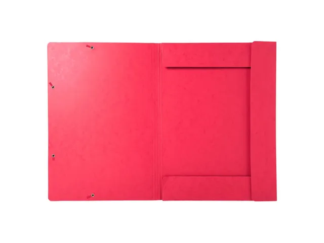 Elastomap met 3 kleppen glanskarton 600gm² - A3-Rood -